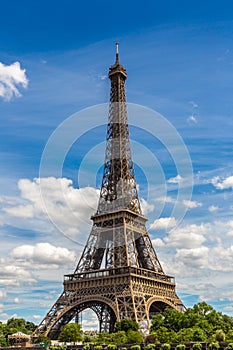 Eiffel Tower in Paris in a summer day, France