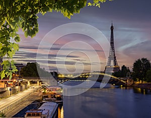 Eiffel Tower and Pont Ruel