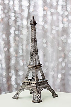 Eiffel Tower replica used as a decorative souvenirs and gifts.