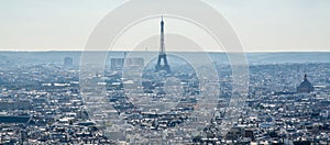 the Eiffel Tower from the Sacre Coeur de Paris