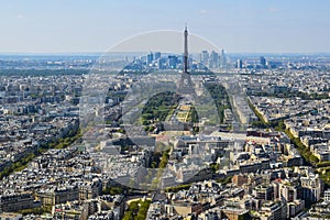 Eiffel Tower seen from Montparnasse Tower Observation Deck