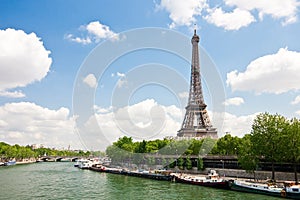 Eiffel Tower and Seine