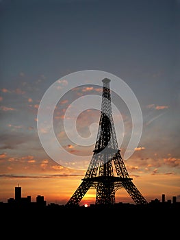 Eiffel Tower silhouette