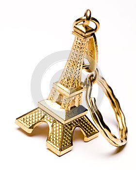 Eiffel tower souvenir key chain