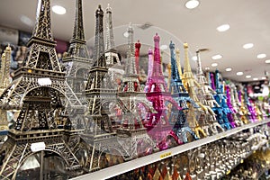 Eiffel tower souvenirs