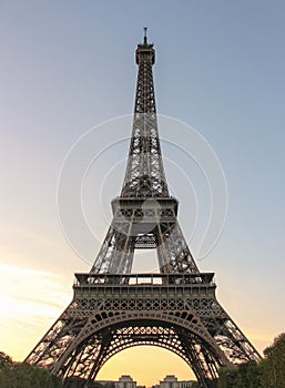  Eiffel Tower at sunset in Paris