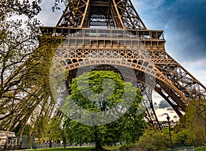 The Eiffel Tower at sunset - Paris