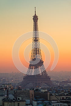 La Torre sul tramonto Parigi Francia 