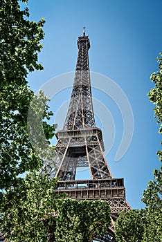 Eiffel Tower, view from Champ de Mars