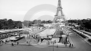 The Eiffel Tower in Paris, France. Lattice, wrought.