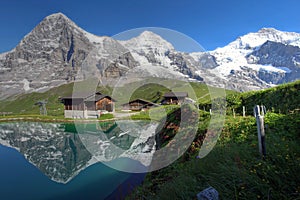 Eiger, Moench and Jungfrau mountains, Switzerland