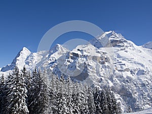 Eiger, Monch And Jungfrau in Winter