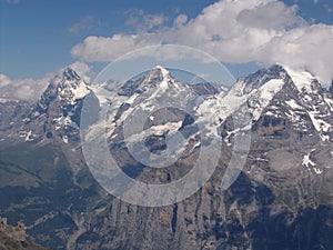 The Eiger, Monoch, and Jungfrau, from the Shilthorn