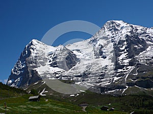 Eiger north face and Moench north face