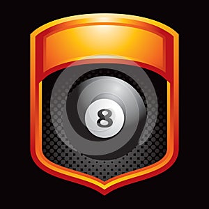 Eight ball orange display