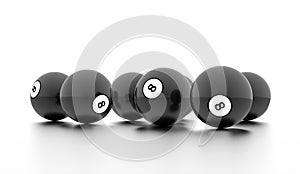 Eight Ball on a plain white background