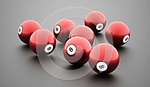 Eight Ball on a plain white background