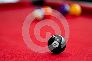 Eight balls billiards