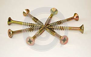 Eight cadmium screws photo