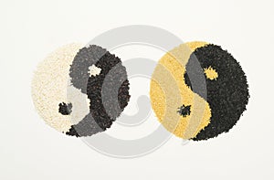 Eight Diagrams on white background