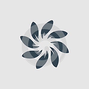 The eight flower monogram logo inspiration
