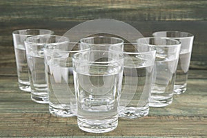 Eight glasses of water a day - ocho vasos de agua photo