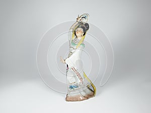 Eight Immortals ceramic stand, shoot on the white stage, myth of legendary in china