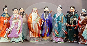 Eight Immortals Legendary Characters Sculpture