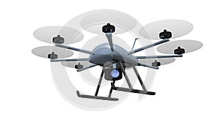 Eight rotor drone tracking