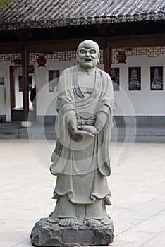 Eighteen venerable stone carving-Large statue