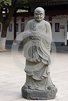 Eighteen venerable stone carving-Large statue