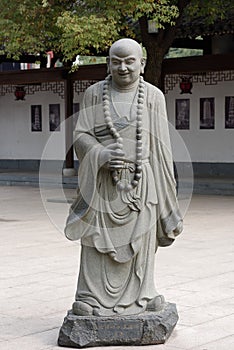 Eighteen venerable stone carving-Large statue