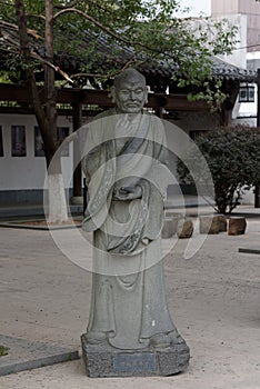 Eighteen venerable stone carving-Large statue