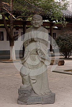 Eighteen venerable stone carving-Large statue