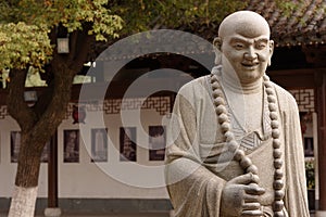 Eighteen venerable stone carving-Large statue