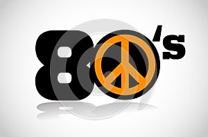 Eighties peace symbol photo