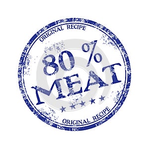 Eighty percent meat photo