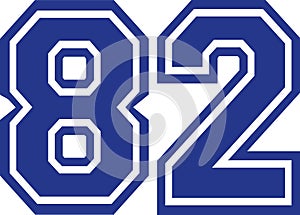 Eighty-two college number 82