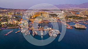 Eilat, Israel, aerial drone view