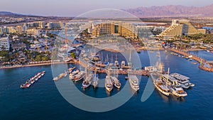 Eilat, Israel, aerial drone view