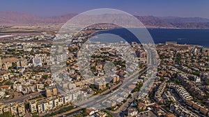 Eilat, Israel, aerial drone view