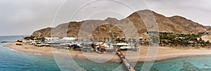 EILAT, ISRAEL - March 28, 2018: The Underwater Observatory Marine Park at a coast near Eilat, Israel.