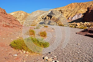 Eilat Red Canyon different color mountains