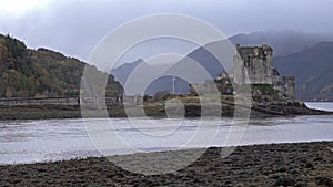 Eilean Donan Castle during an autumn day - Dornie, Scotland - United Kingdom