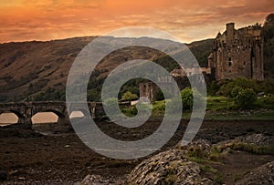 Eilean Donan Castle in Dornie, Scotland