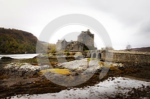 Eilean Donan Castle at Loch Alsh, Scotland, United Kingdom, Europe