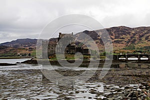 Eilean Donan Castle In The Rain, Scotland.