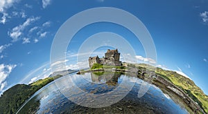 Eilean Donan Castle during a warm summer day - Dornie, Scotland