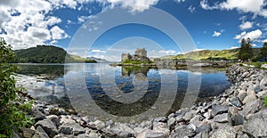 Eilean Donan Castle during a warm summer day - Dornie, Scotland