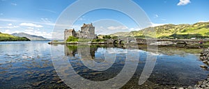 Eilean Donan Castle during a warm summer day - Dornie, Scotland